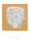 Tete de faune en grisaille ave Serigraph by Pablo Picasso