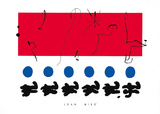Ciel Rouge, c.1960 Posters par Joan Miró