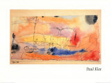 Der Fisch im Hafen Poster von Paul Klee