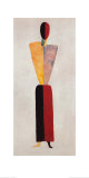 The Girl, Figure on White Prints by Kasimir Malevich