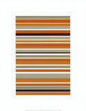 Terracotta Stripes Print by Denise Duplock