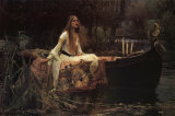 La dama de Shalott Láminas por John William Waterhouse