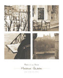 Paris Á la Seine Póster por Marina Drasnin Gilboa