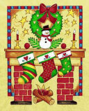 Fireplace Poster by Joyce Cleveland