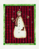 Snowman with Skates Prints by Valerie Wenk