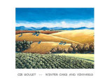 Winter Oaks and Vineyards Posters by Cie Goulet