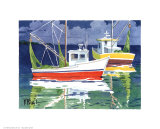Barcos pesqueros en el mar Pósters por Paul Brent