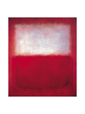 White over Red Art par Mark Rothko