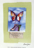 Butterfly and Shoe Prints by Susanna England