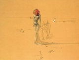 Female Figure With Head of Flowers, 1937 Posters af Salvador Dalí Female Figure With Head of Flowers, 1937 Posters af Salvador Dalí