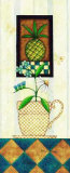Pineapple and Artichoke Triptych Posters by Robin Betterley