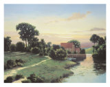 Pierre bleue du vieux moulin Affiches par Max Hayslette