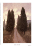 Tuscan Moonrise Art by Raymond Knaub