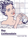 Woman in a Bath Affiches par Roy Lichtenstein