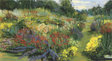 Garden with Red and Purple Edition limitée par Carol Rowan