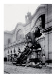 Train Accident at the Gare Montparnasse, Paris, 1895 Posters