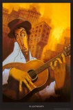 El Guitarrista Kunst af Justin Bua El Guitarrista Kunst af Justin Bua
