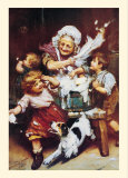 The Wash Tub Print by Arthur John Elsley