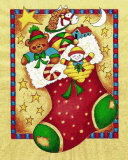 Stocking Prints by Joyce Cleveland