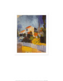 Maison claire Affiches par Auguste Macke
