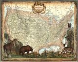 Carte des Etats-Unis Affiches