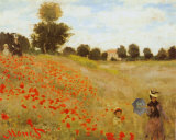 Les Coquelicots Posters by Claude Monet