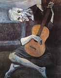 The Old Guitarist, c.1903 Art by Pablo Picasso