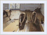 I piallatori di parquet Stampa di Gustave Caillebotte