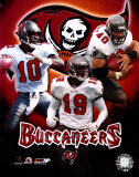 2000 Tampa Bay Buccaneers Big Three - S. King, K. Johnson, M. Alstott Poster