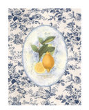 Lemon Toile Art by Sarah Elizabeth Chilton