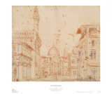 Firenze Perspective Affischer av Baldassare Peruzzi Firenze Perspective Affischer av Baldassare Peruzzi