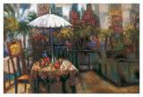 Terrace Cafe Print by H. Simon