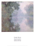 El Sena en Giverny: bruma de la mañana, 1897 Póster por Claude Monet