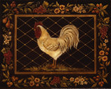 Old World Rooster Art by Kimberly Poloson