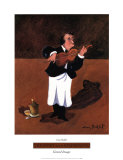 Violinist with Champagne Planscher av Guy Buffet Violinist with Champagne Planscher av Guy Buffet