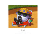 Plage Posters par Bob Commander