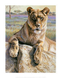 Serengeti Lioness Art by Kalon Baughan