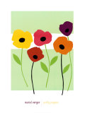 Perky Poppies Poster by Muriel Verger Perky Poppies Poster by Muriel Verger