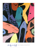 Diamond Dust Shoes, 1980 (Lila, Blauw, Groen) Poster van Andy Warhol Diamond Dust Shoes, 1980 (Lila, Blauw, Groen) Poster van Andy Warhol