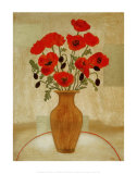 Crimson Poppies Prints by Beverly Jean