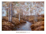 Arroyo de abedules Pósters por Diane Romanello