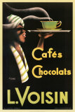 L. Voisin Cafes and Chocolats, 1935 Posters van Noel Saunier L. Voisin Cafes and Chocolats, 1935 Posters van Noel Saunier