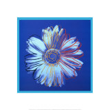 Marguerite (1982) (bleu sur fond bleu) Posters par Andy Warhol