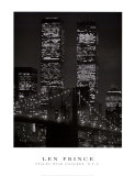 World Trade Center y puente de Brooklyn, 2001 Pósters por Len Prince World Trade Center y puente de Brooklyn, 2001 Pósters por Len Prince