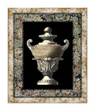 Urn on Marbleized Background I Print