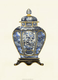Vase en porcelaine bleue I Posters