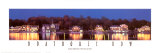 Philadelphia, Pennsylvania – Reihe von Bootshäusern Poster von Jerry Driendl