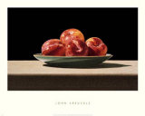 Plums on Celadon Print by John Arbuckle