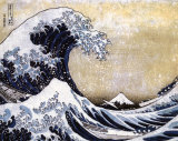 The Great Wave at Kanagawa (from 36 views of Mount Fuji), c.1829 Posters