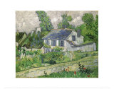 Houses at Auvers, c.1890 Posters by Vincent van Gogh